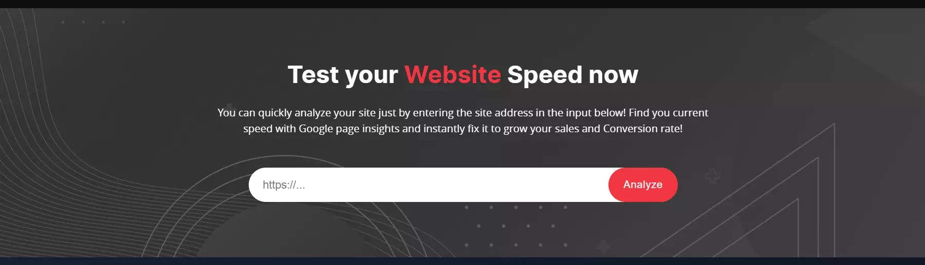 Test your website speed now