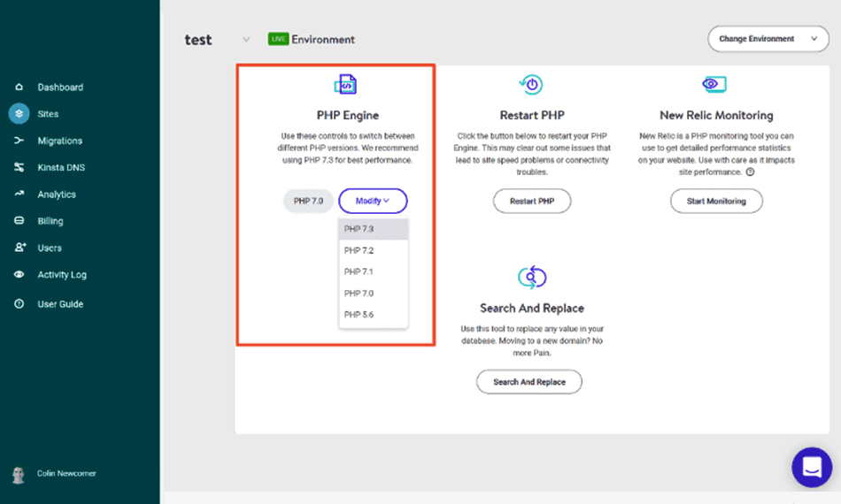 Hosting Panel PHP Engine