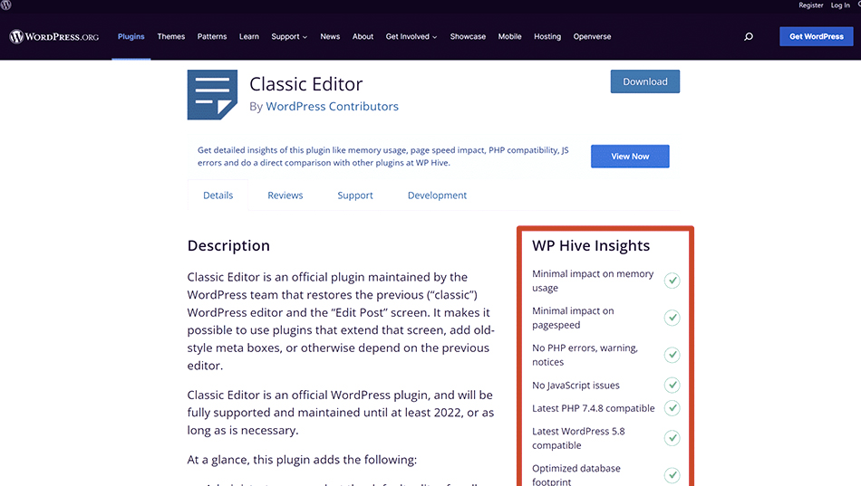 WordPress Classic Editor