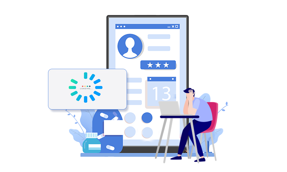 Slow Website Clinic Bookings