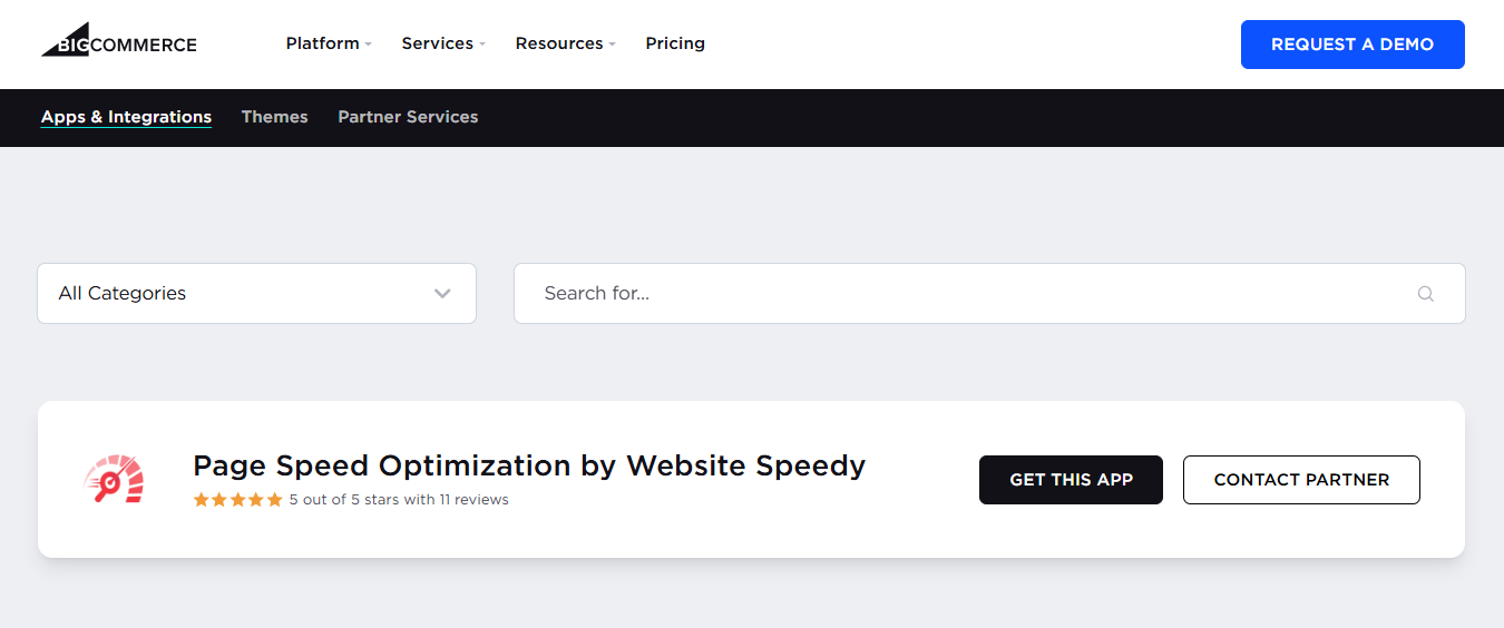 Best BigCommerce App Website Speedy