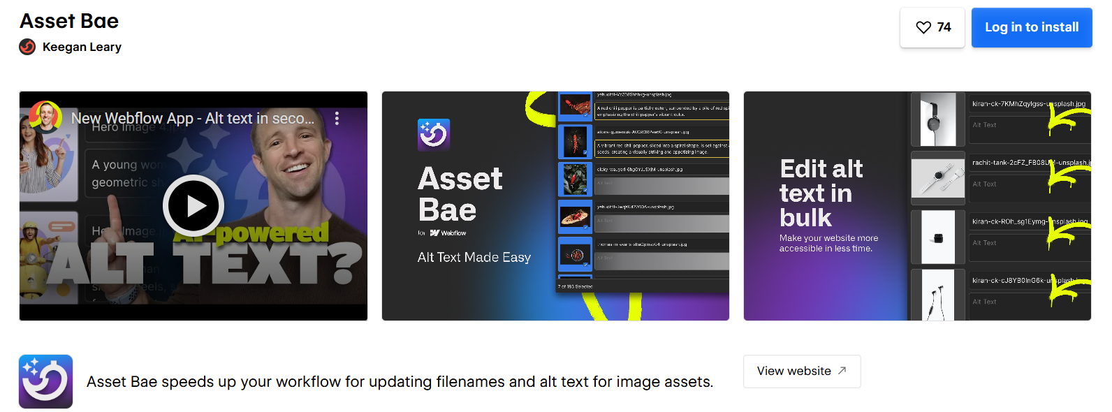 Asset Bae App