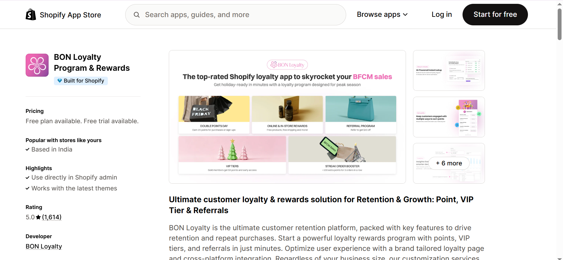 BON Loyalty Program & Rewards Shopify App