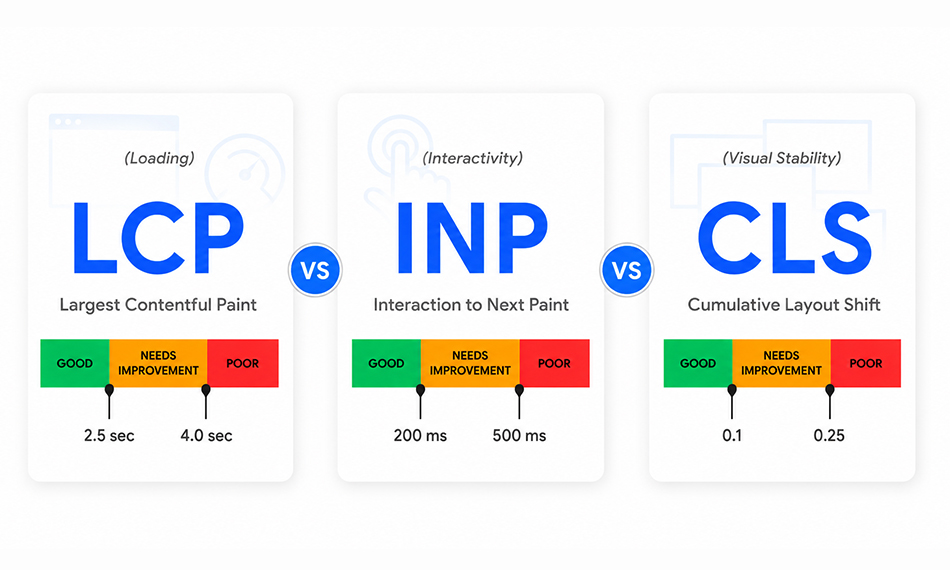 INP vs LCP vs CLS: Which Core Web Vital Matters Most?