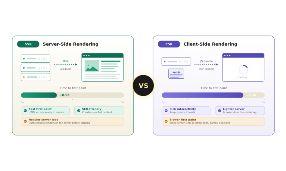 SSR vs CSR: Which Rendering Method Is Faster?