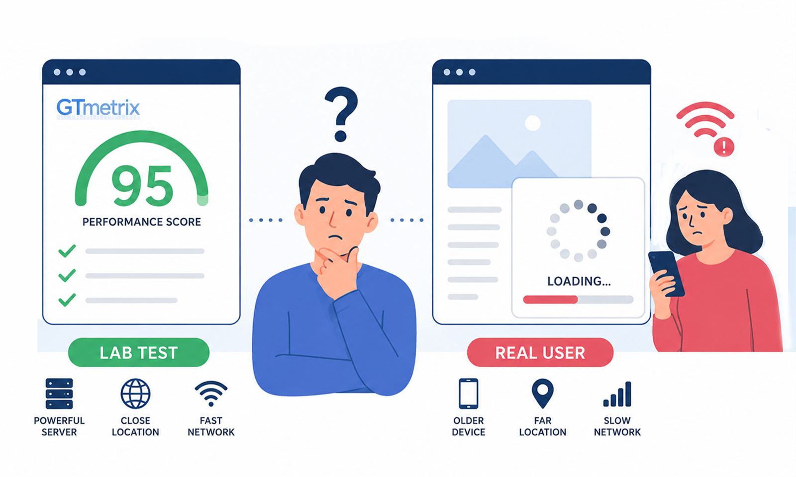 gtmetrix good score but website still slow