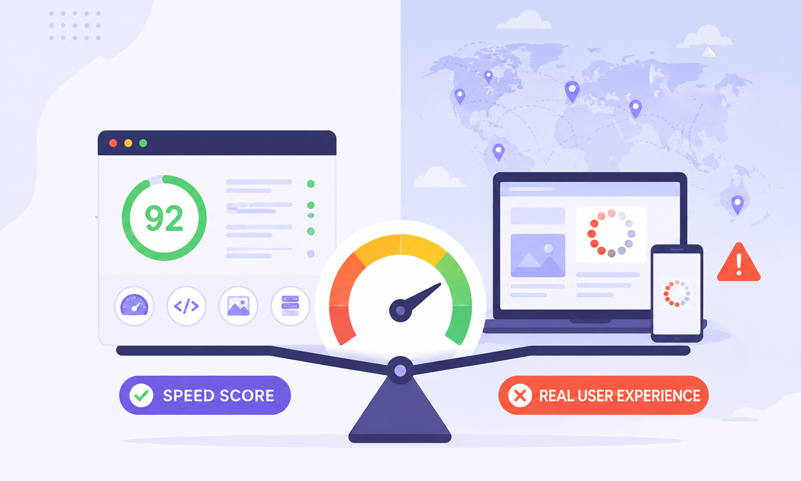 Website Speed Score vs Real User Experience: Why They Differ