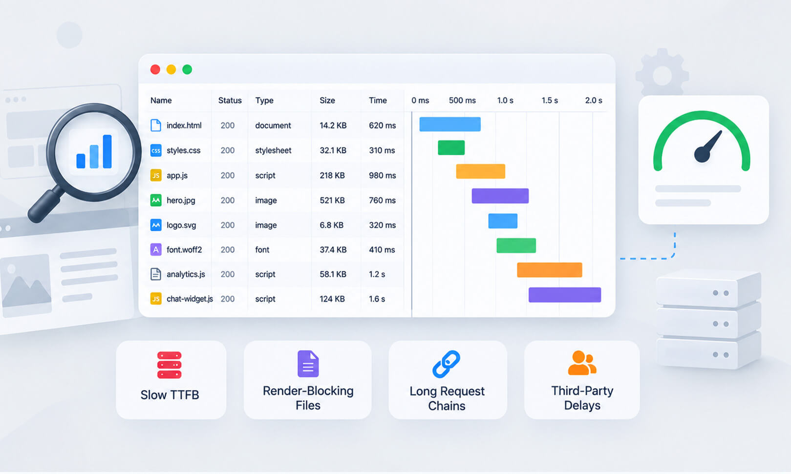 Request Waterfall Chart: Find Website Speed Issues Fast