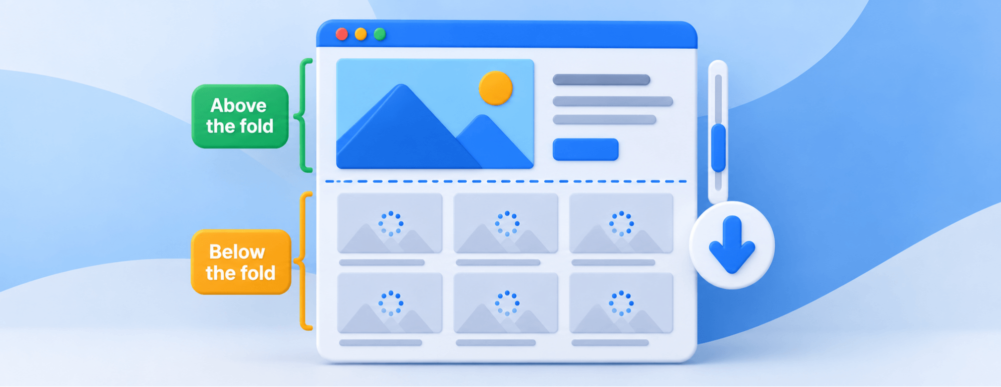 Use Lazy Loading for Below-the-Fold Content